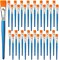 1 inch Flat Paint Brushes for Acrylic Painting, 32 Pieces Large Acrylic Paint Brushes Bulk for Acrylic, Watercolor, Oil, Crafts, Face Body Art